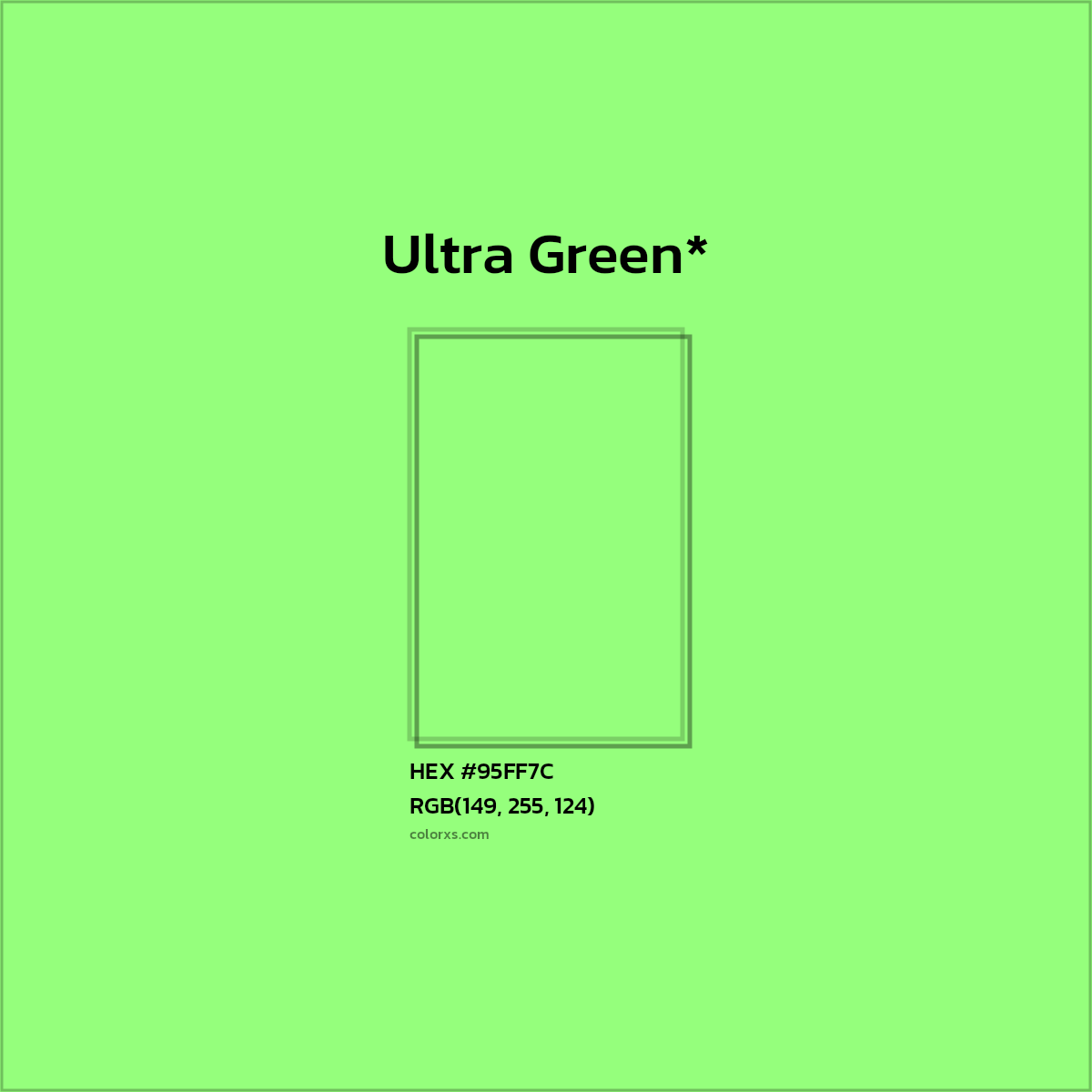 HEX #95FF7C Color Name, Color Code, Palettes, Similar Paints, Images