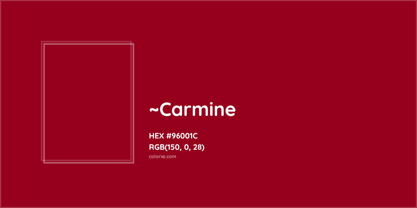 HEX #96001C Color Name, Color Code, Palettes, Similar Paints, Images