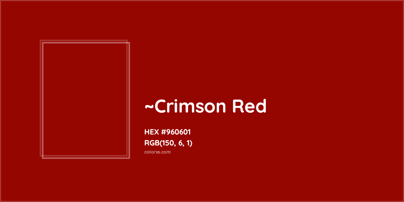 HEX #960601 Color Name, Color Code, Palettes, Similar Paints, Images