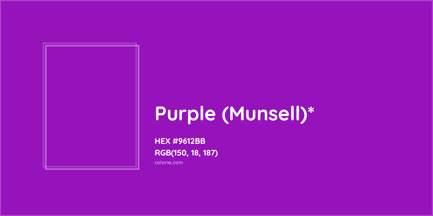 HEX #9612BB Color Name, Color Code, Palettes, Similar Paints, Images