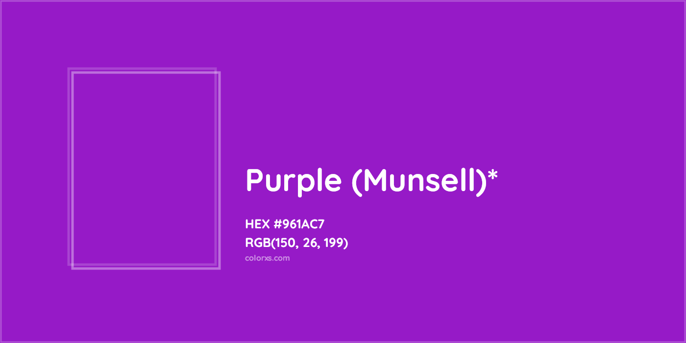 HEX #961AC7 Color Name, Color Code, Palettes, Similar Paints, Images