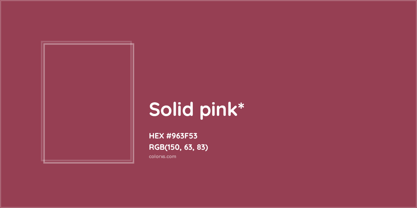 HEX #963F53 Color Name, Color Code, Palettes, Similar Paints, Images