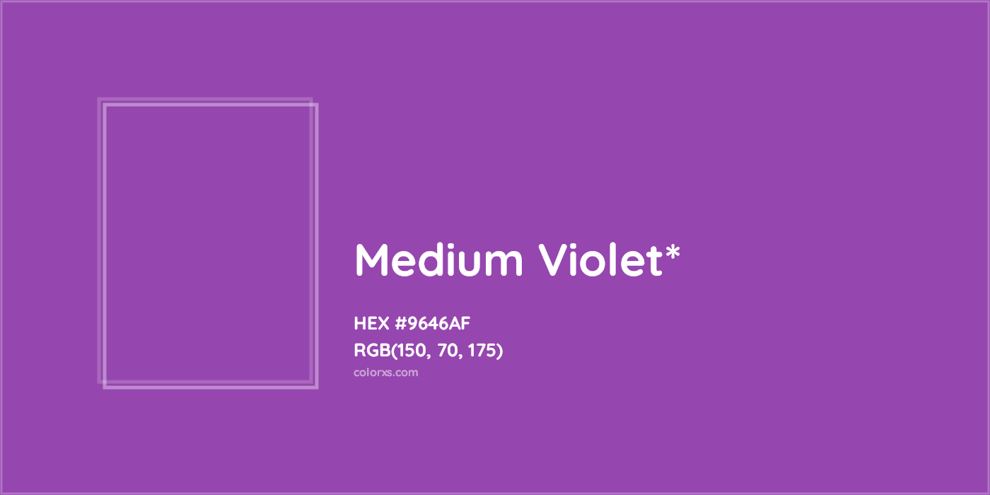 HEX #9646AF Color Name, Color Code, Palettes, Similar Paints, Images