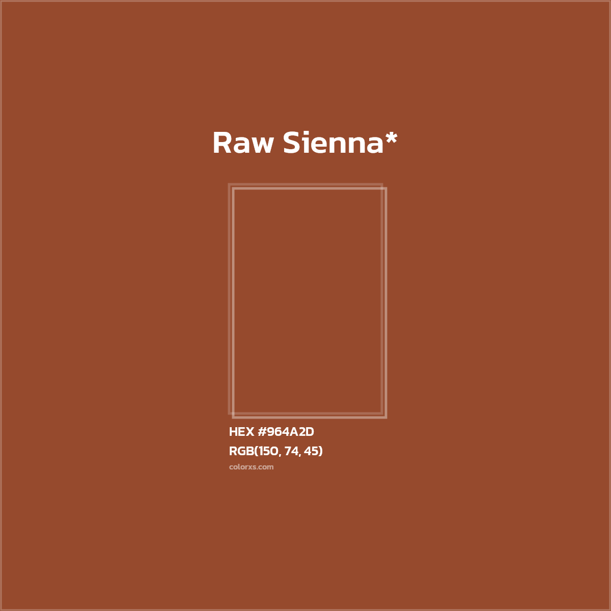 HEX #964A2D Color Name, Color Code, Palettes, Similar Paints, Images