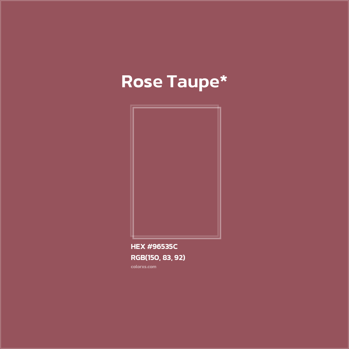 HEX #96535C Color Name, Color Code, Palettes, Similar Paints, Images