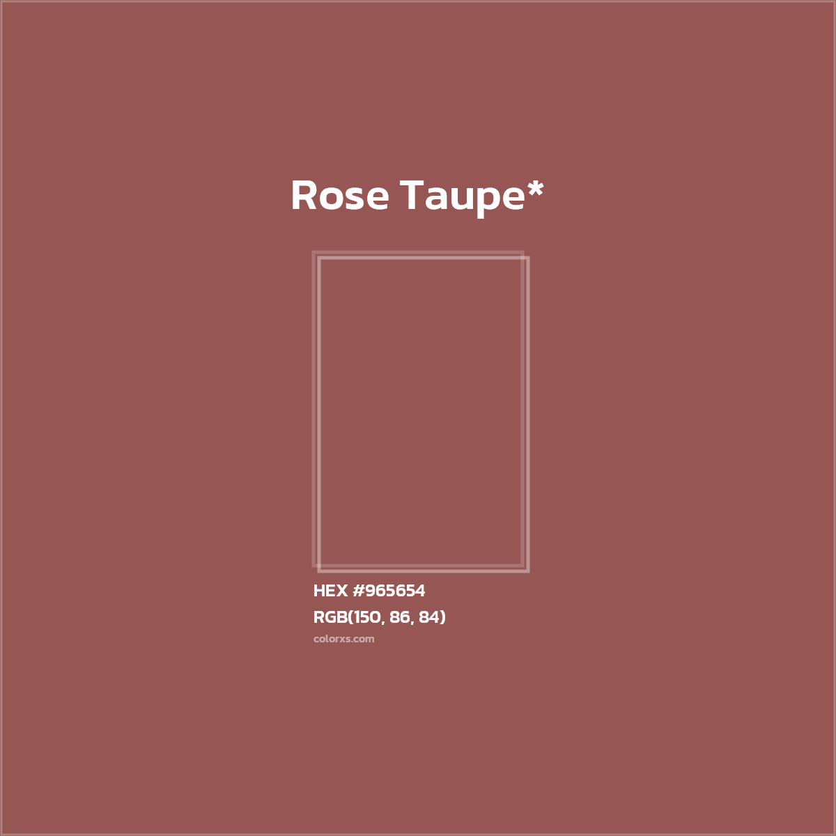 HEX #965654 Color Name, Color Code, Palettes, Similar Paints, Images