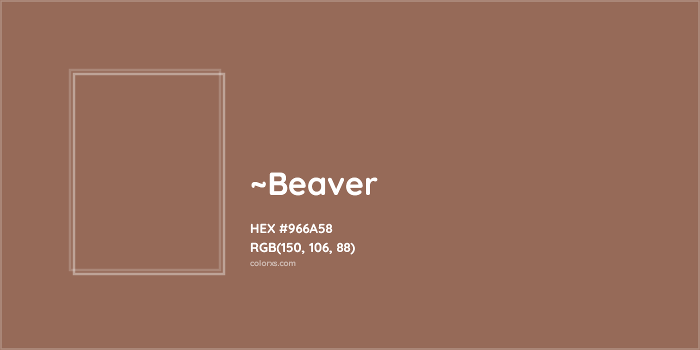 HEX #966A58 Color Name, Color Code, Palettes, Similar Paints, Images
