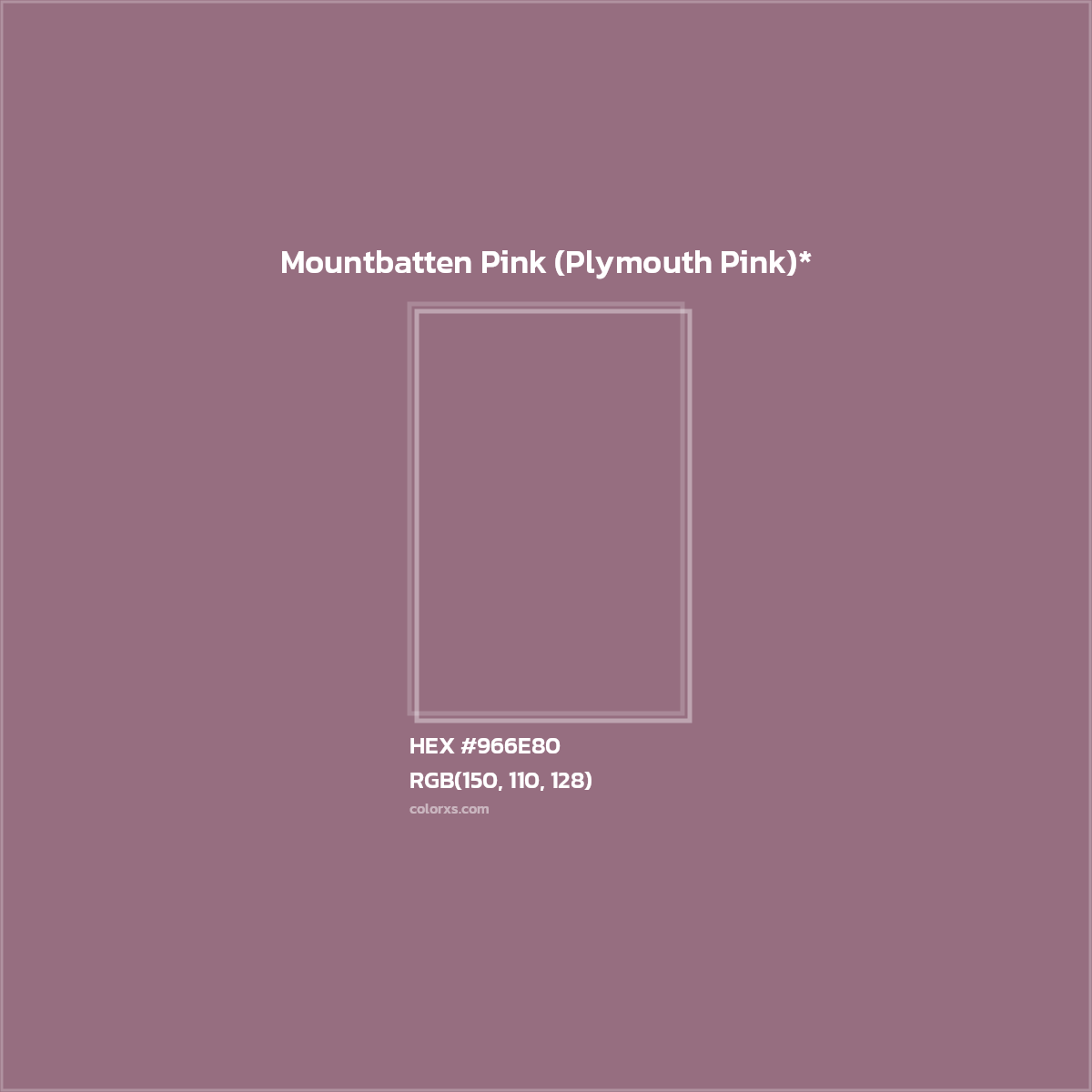 HEX #966E80 Color Name, Color Code, Palettes, Similar Paints, Images