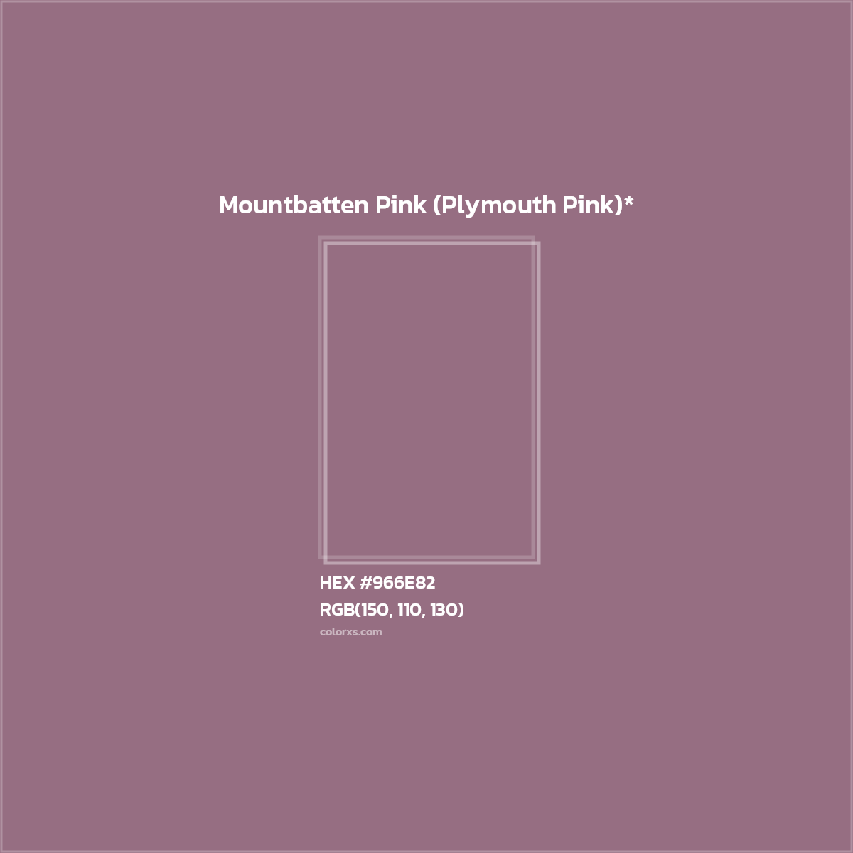 HEX #966E82 Color Name, Color Code, Palettes, Similar Paints, Images