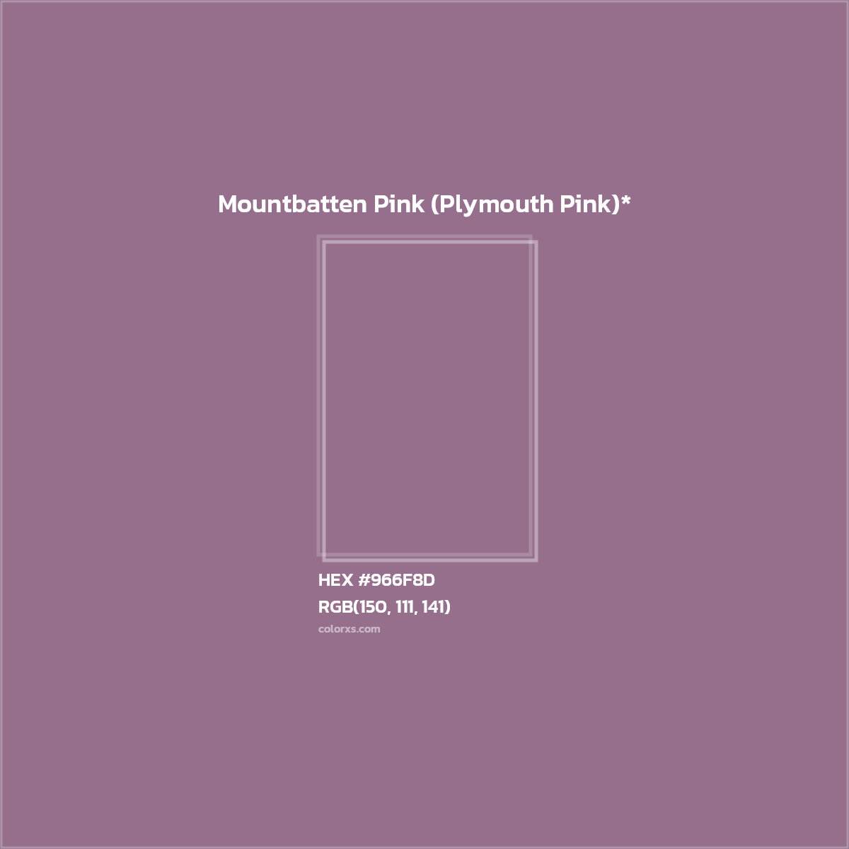 HEX #966F8D Color Name, Color Code, Palettes, Similar Paints, Images