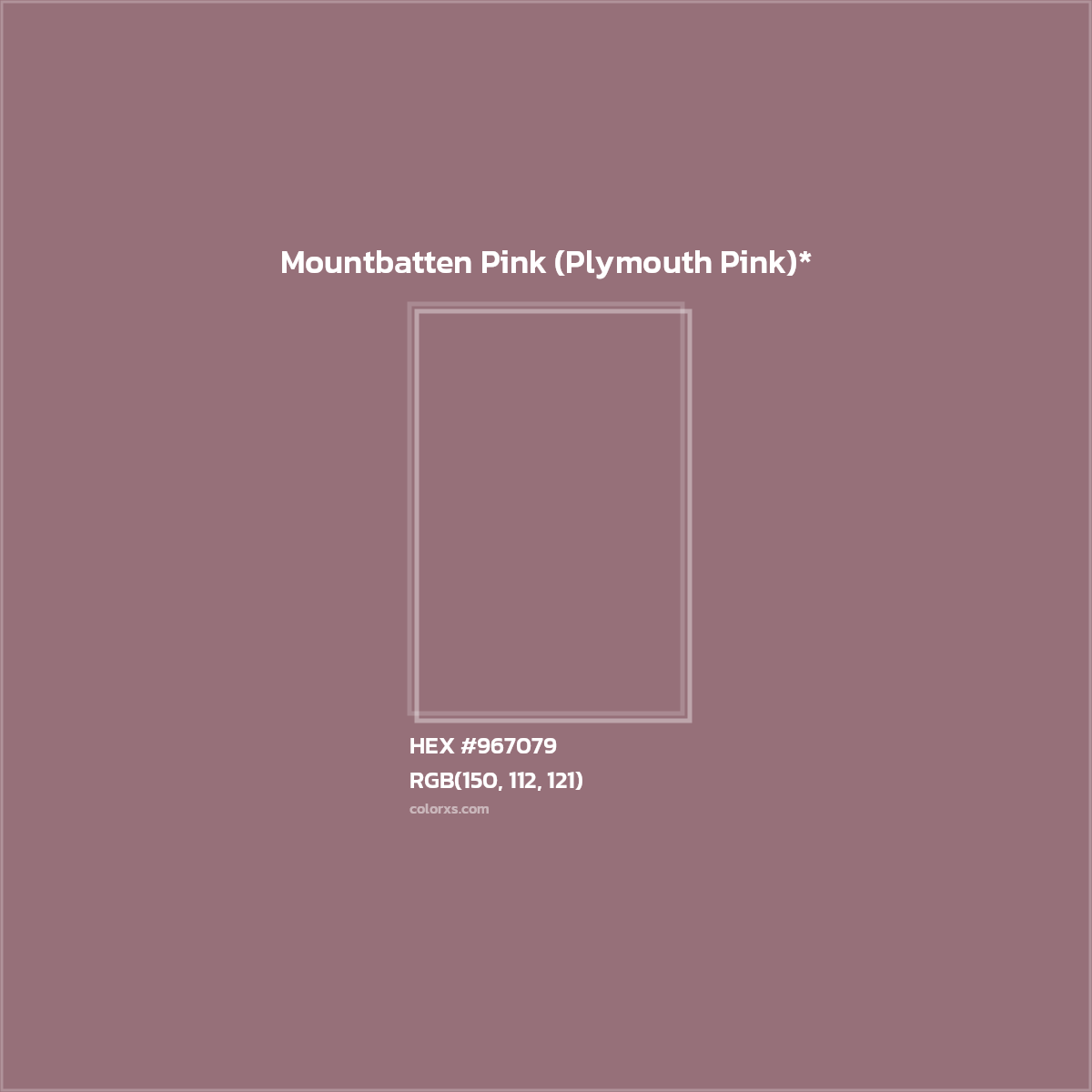 HEX #967079 Color Name, Color Code, Palettes, Similar Paints, Images