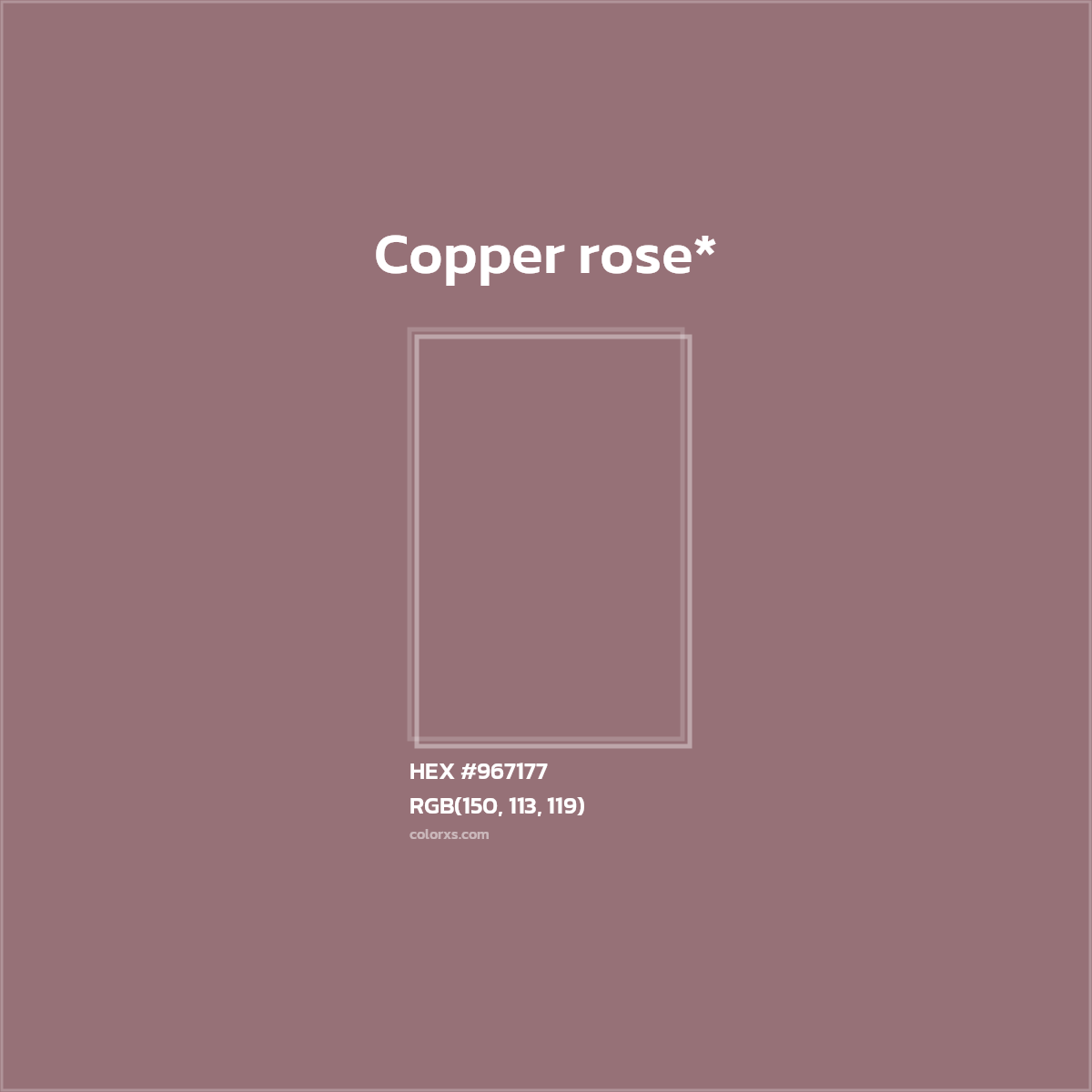 HEX #967177 Color Name, Color Code, Palettes, Similar Paints, Images