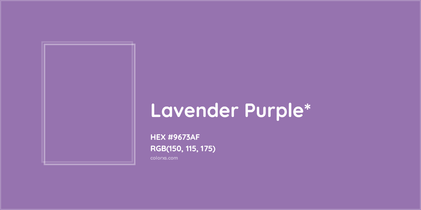 HEX #9673AF Color Name, Color Code, Palettes, Similar Paints, Images