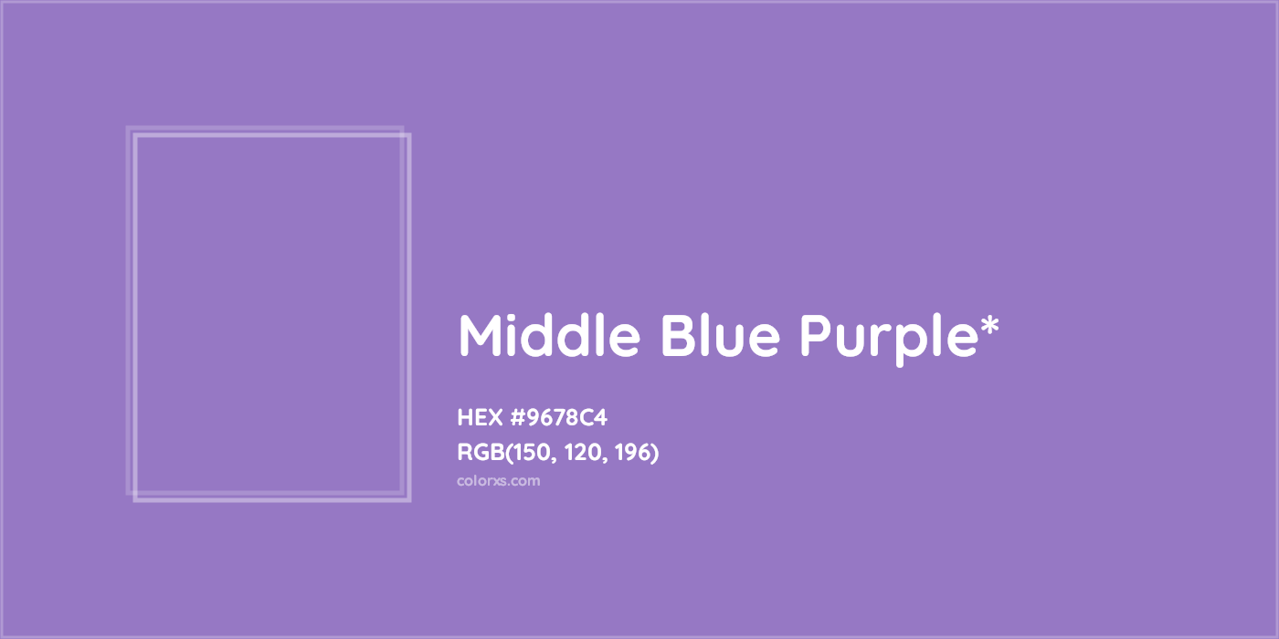 HEX #9678C4 Color Name, Color Code, Palettes, Similar Paints, Images