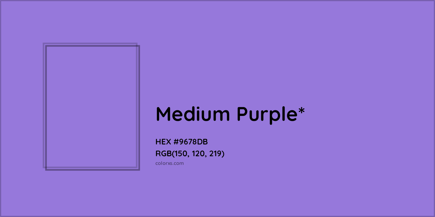 HEX #9678DB Color Name, Color Code, Palettes, Similar Paints, Images