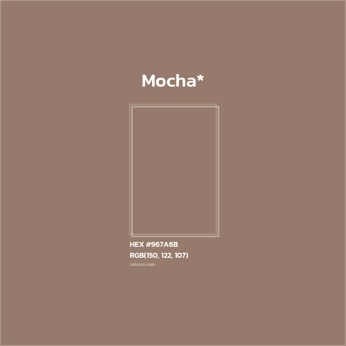 HEX #967A6B Color Name, Color Code, Palettes, Similar Paints, Images