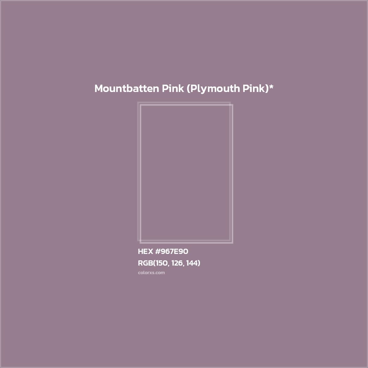 HEX #967E90 Color Name, Color Code, Palettes, Similar Paints, Images