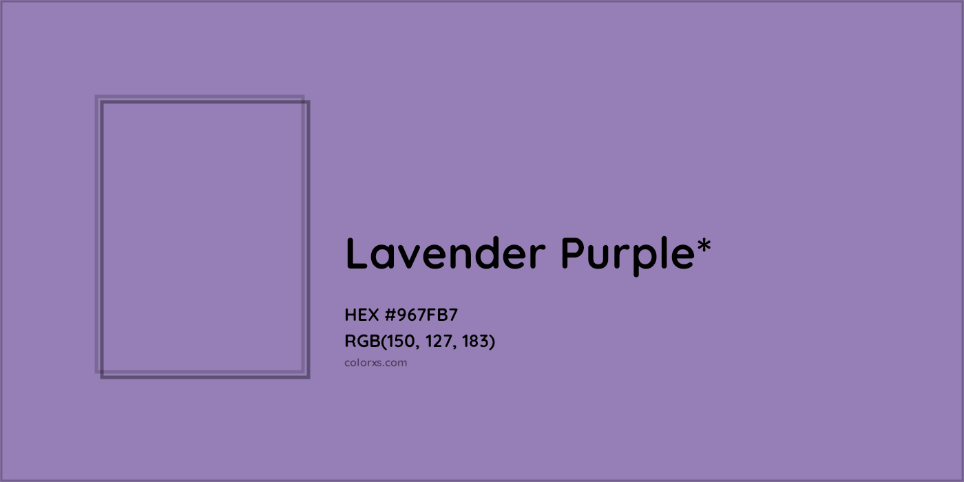 HEX #967FB7 Color Name, Color Code, Palettes, Similar Paints, Images