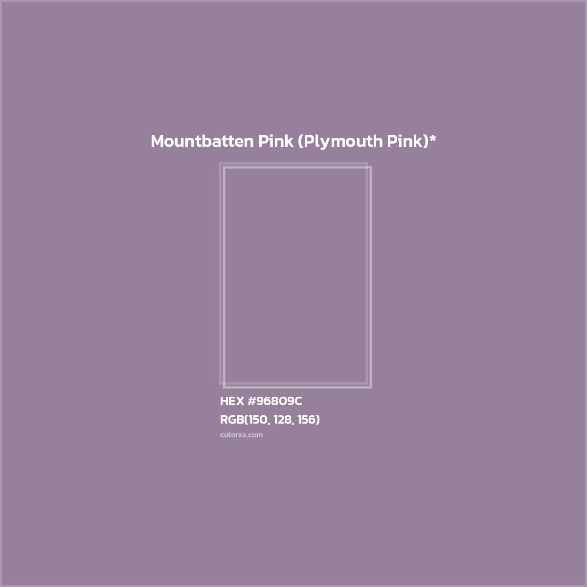 HEX #96809C Color Name, Color Code, Palettes, Similar Paints, Images