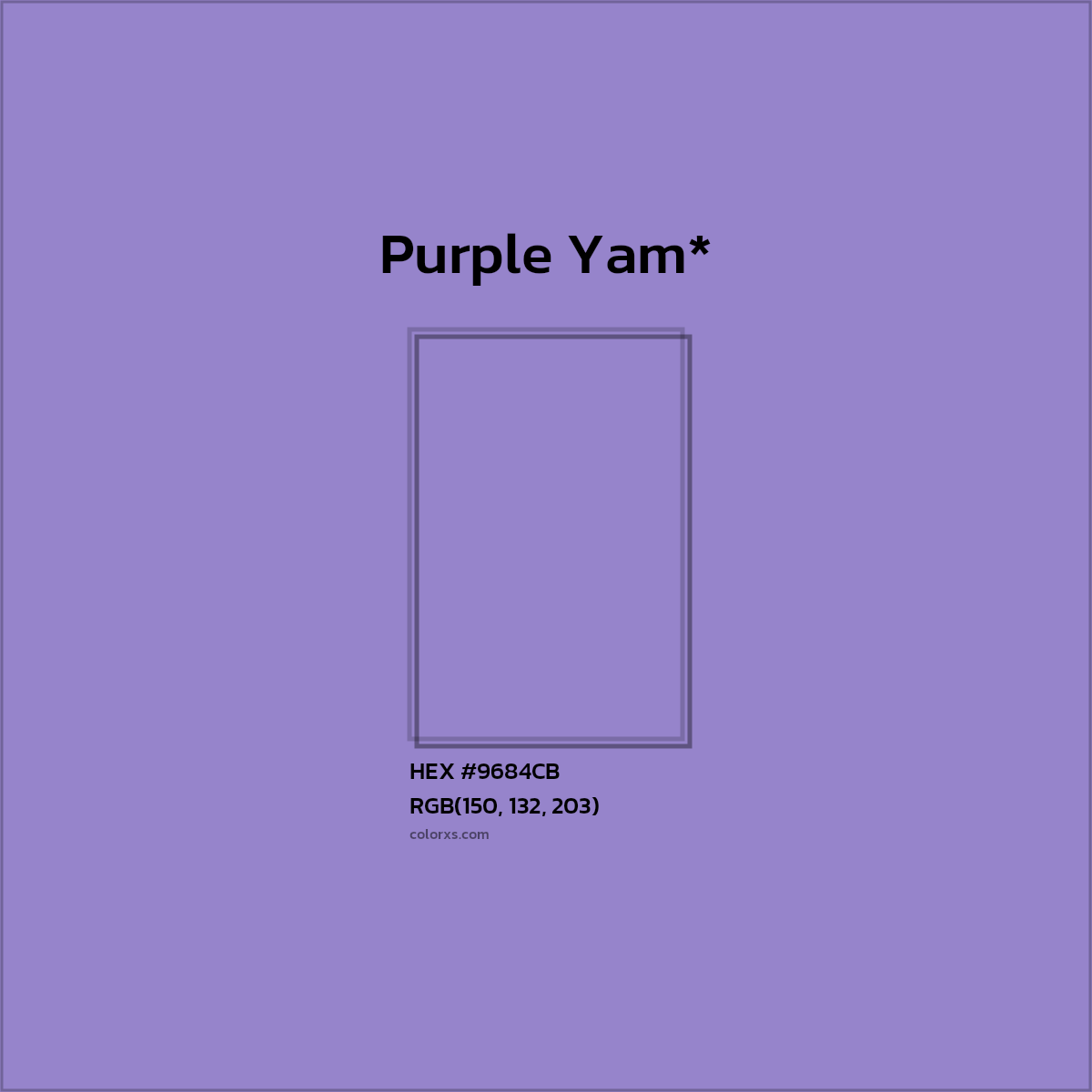 HEX #9684CB Color Name, Color Code, Palettes, Similar Paints, Images