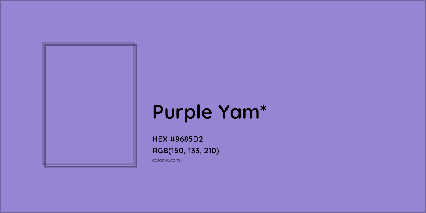 HEX #9685D2 Color Name, Color Code, Palettes, Similar Paints, Images