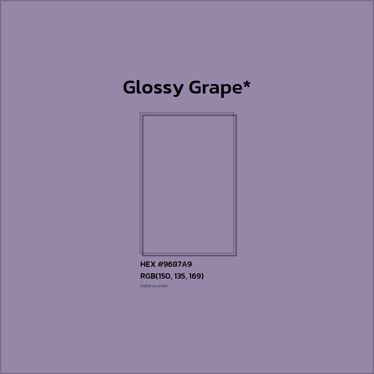 HEX #9687A9 Color Name, Color Code, Palettes, Similar Paints, Images