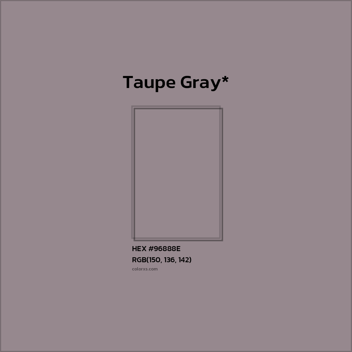 HEX #96888E Color Name, Color Code, Palettes, Similar Paints, Images