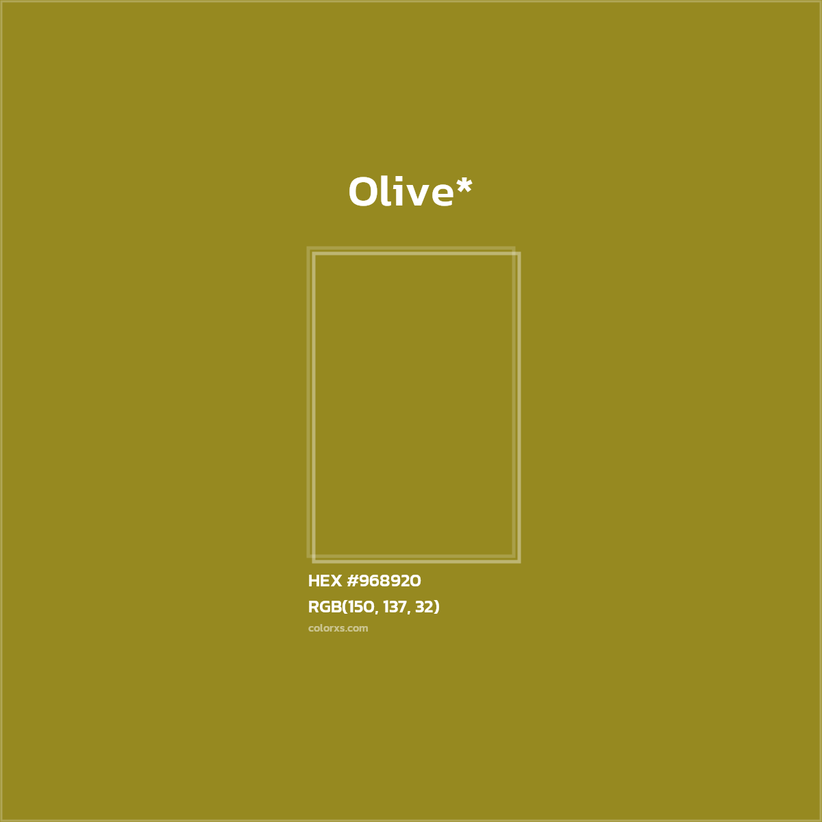 HEX #968920 Color Name, Color Code, Palettes, Similar Paints, Images