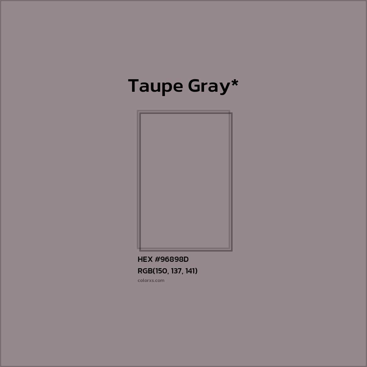 HEX #96898D Color Name, Color Code, Palettes, Similar Paints, Images