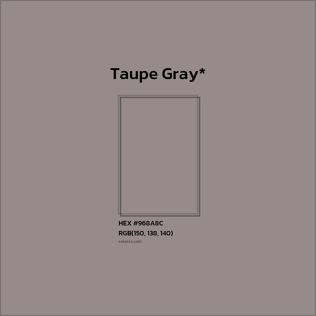 HEX #968A8C Color Name, Color Code, Palettes, Similar Paints, Images