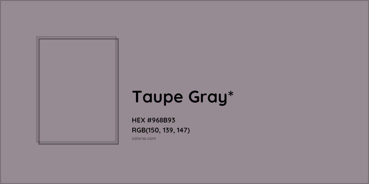 HEX #968B93 Color Name, Color Code, Palettes, Similar Paints, Images