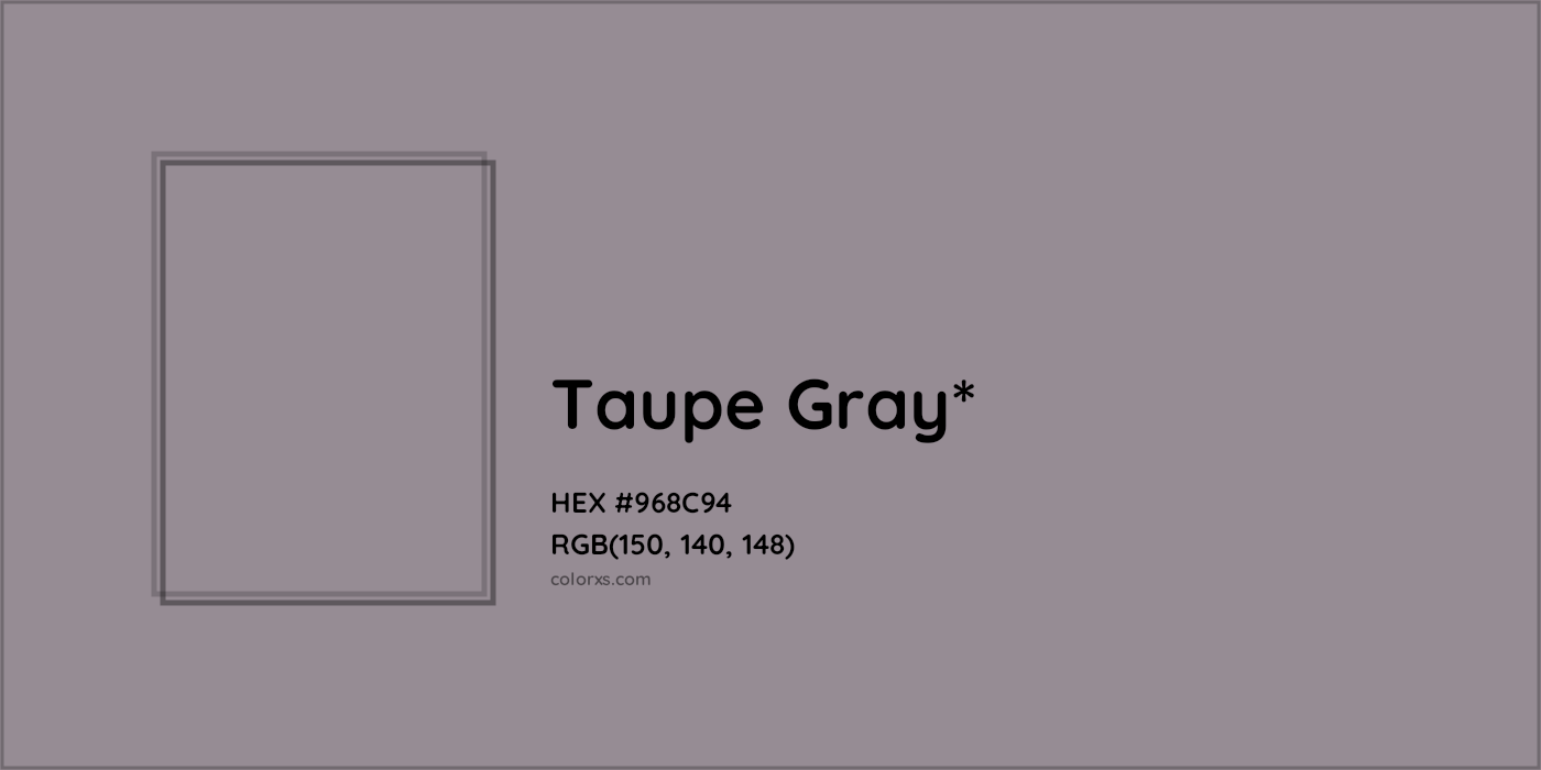 HEX #968C94 Color Name, Color Code, Palettes, Similar Paints, Images
