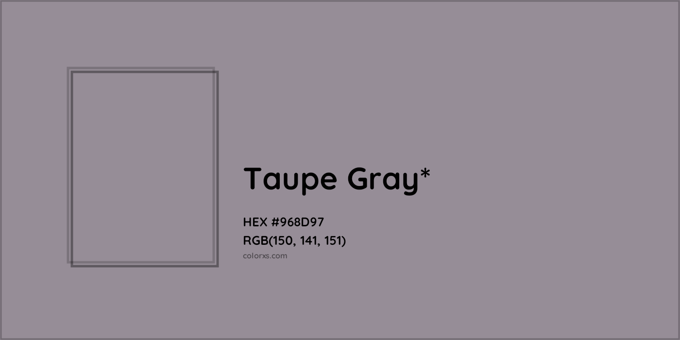 HEX #968D97 Color Name, Color Code, Palettes, Similar Paints, Images