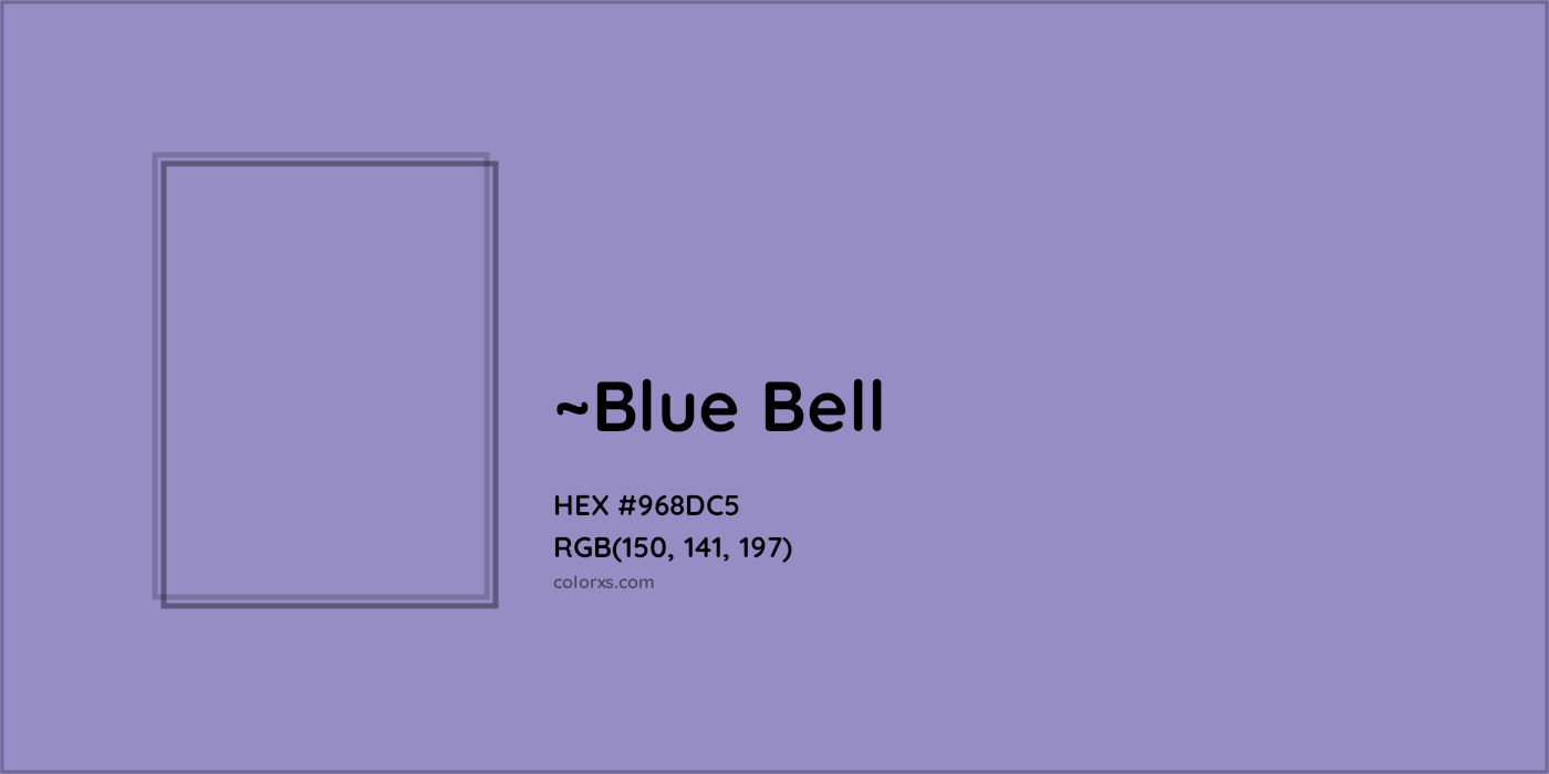 HEX #968DC5 Color Name, Color Code, Palettes, Similar Paints, Images