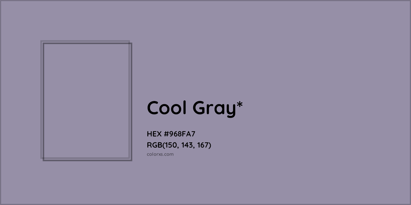 HEX #968FA7 Color Name, Color Code, Palettes, Similar Paints, Images
