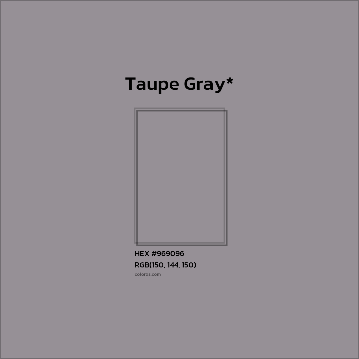 HEX #969096 Color Name, Color Code, Palettes, Similar Paints, Images