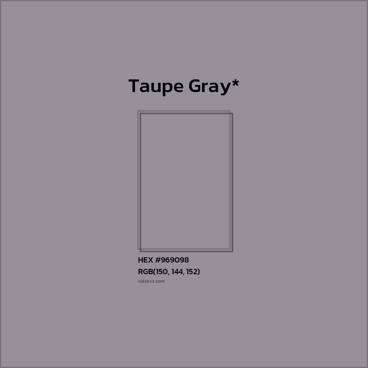 HEX #969098 Color Name, Color Code, Palettes, Similar Paints, Images