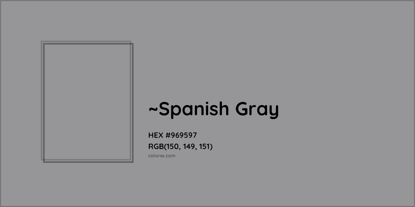 HEX #969597 Color Name, Color Code, Palettes, Similar Paints, Images