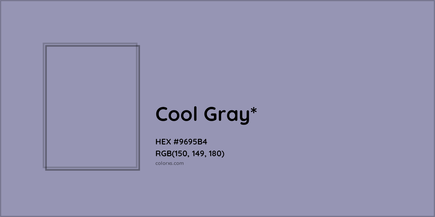 HEX #9695B4 Color Name, Color Code, Palettes, Similar Paints, Images