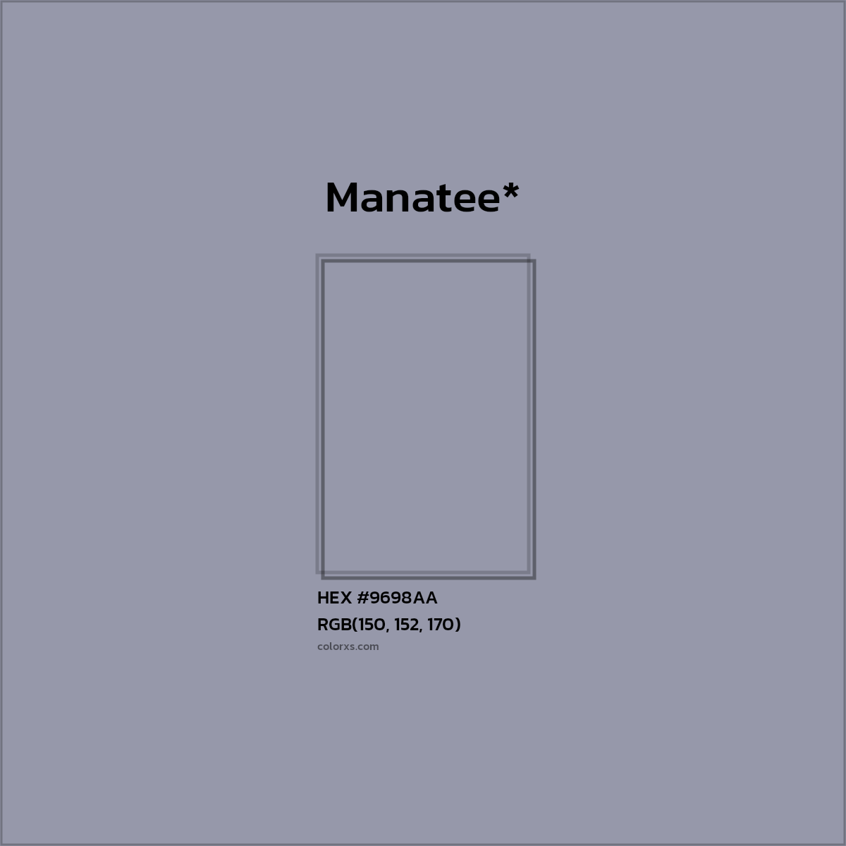 HEX #9698AA Color Name, Color Code, Palettes, Similar Paints, Images