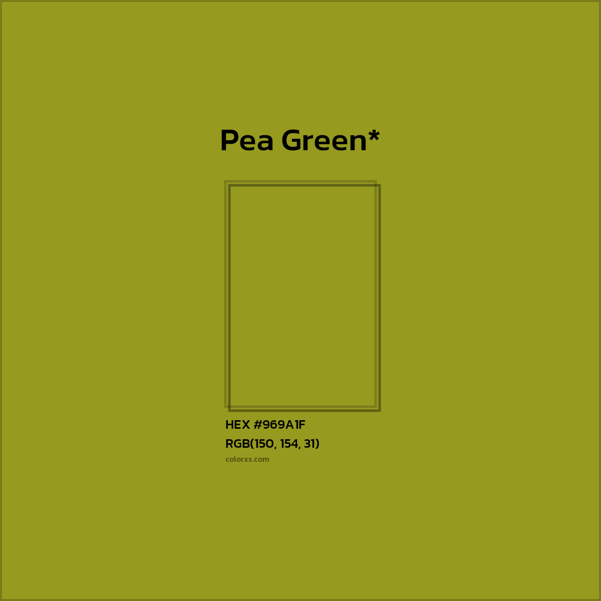 HEX #969A1F Color Name, Color Code, Palettes, Similar Paints, Images