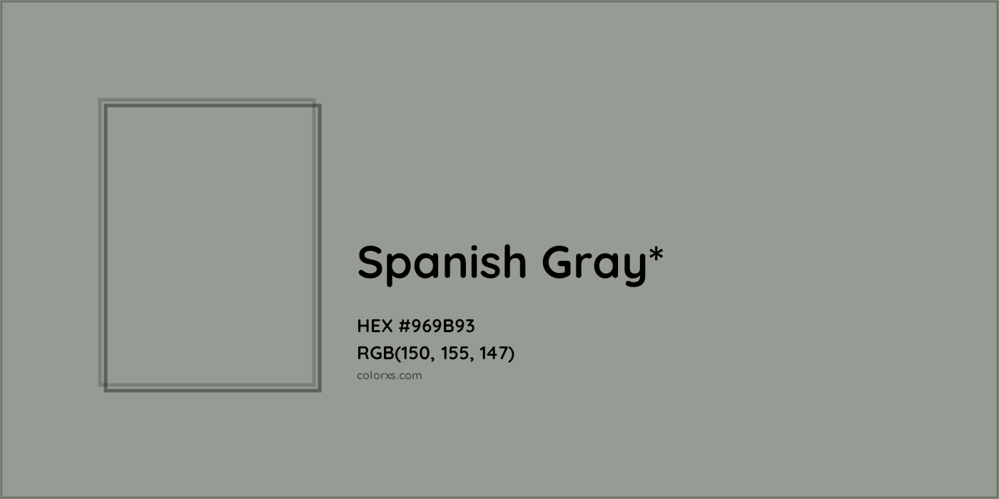 HEX #969B93 Color Name, Color Code, Palettes, Similar Paints, Images