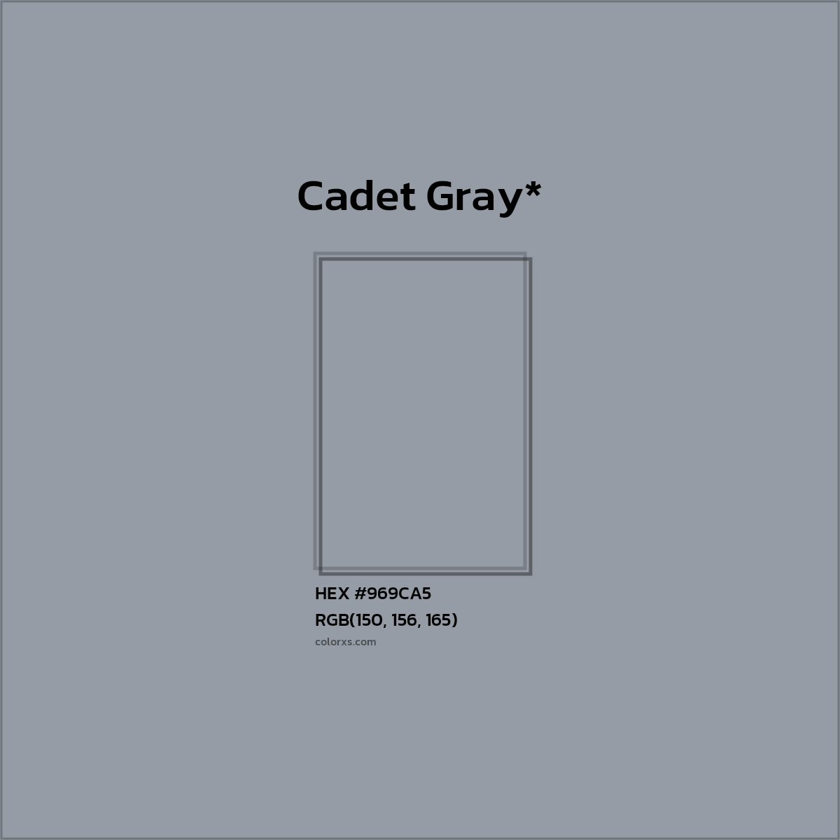 HEX #969CA5 Color Name, Color Code, Palettes, Similar Paints, Images