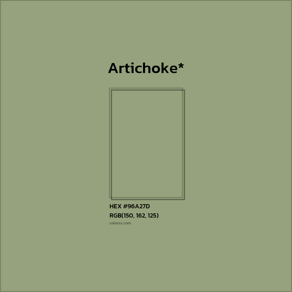 HEX #96A27D Color Name, Color Code, Palettes, Similar Paints, Images
