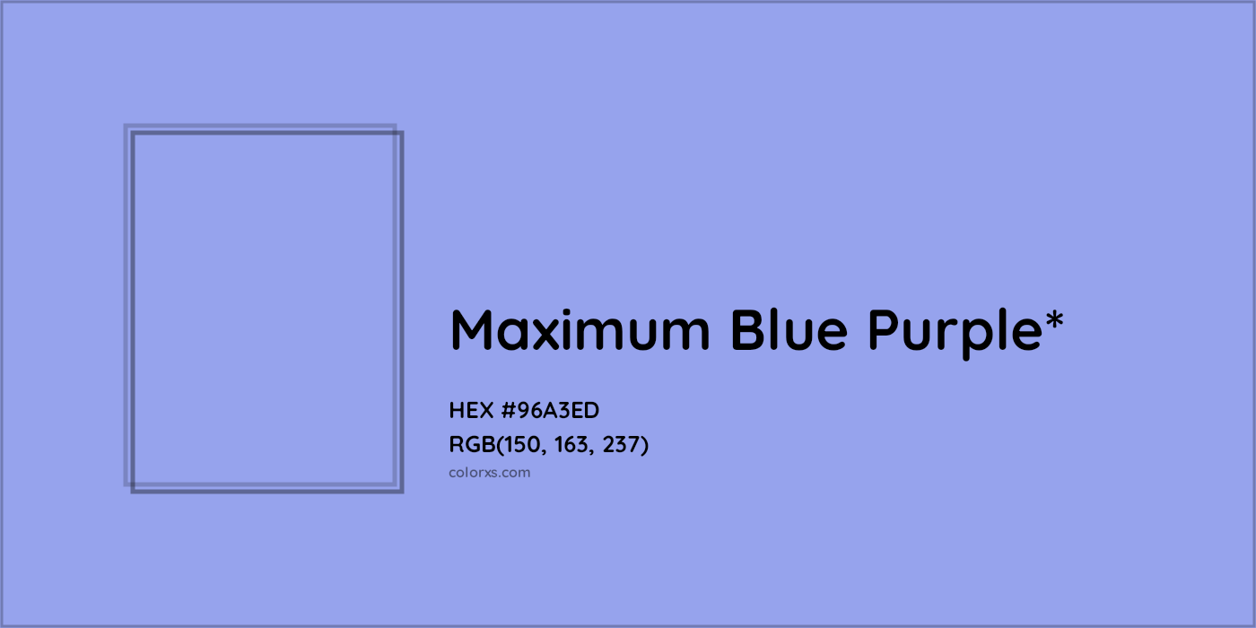 HEX #96A3ED Color Name, Color Code, Palettes, Similar Paints, Images