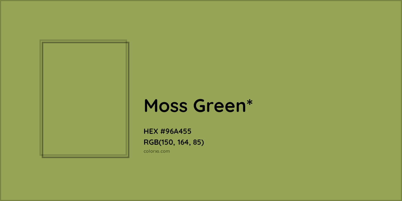 HEX #96A455 Color Name, Color Code, Palettes, Similar Paints, Images
