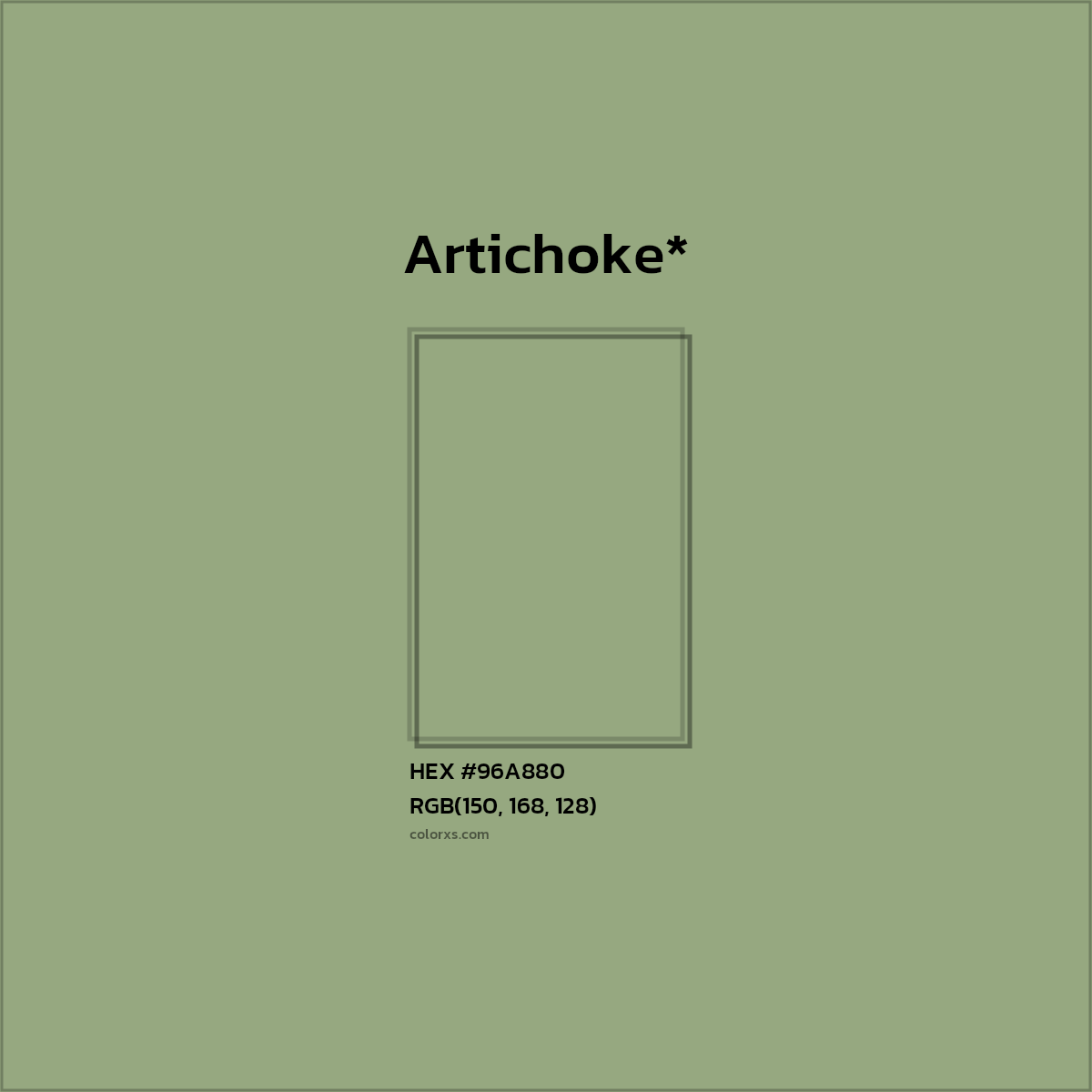 HEX #96A880 Color Name, Color Code, Palettes, Similar Paints, Images