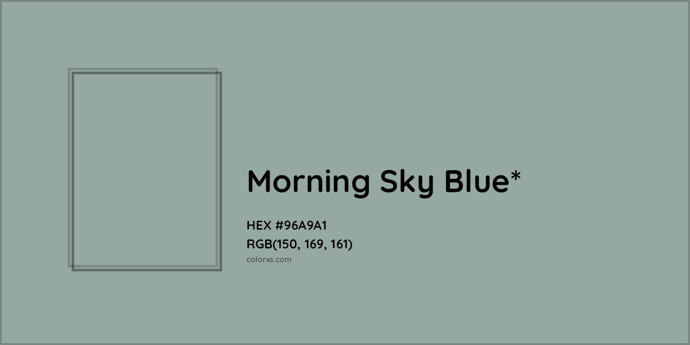 HEX #96A9A1 Color Name, Color Code, Palettes, Similar Paints, Images
