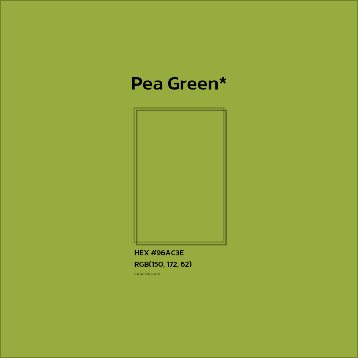 HEX #96AC3E Color Name, Color Code, Palettes, Similar Paints, Images