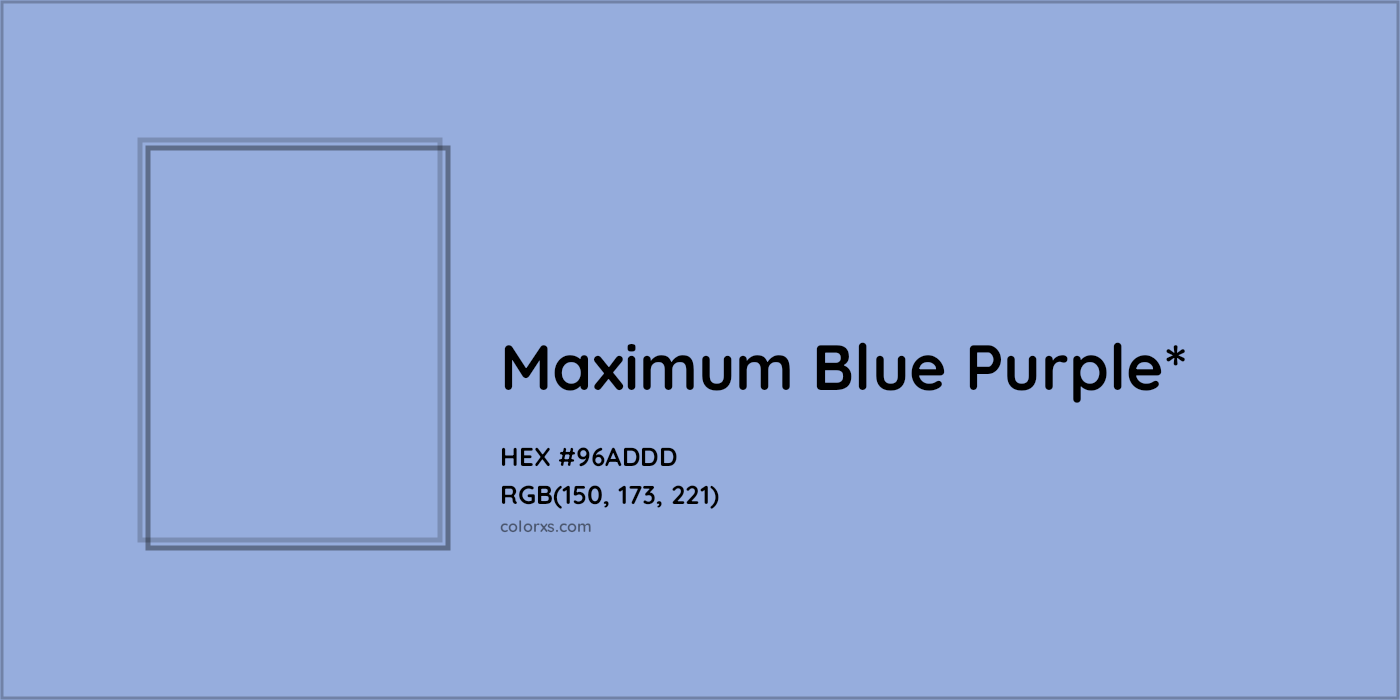 HEX #96ADDD Color Name, Color Code, Palettes, Similar Paints, Images
